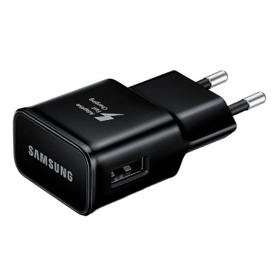 Current Adapter Samsung USB Quick charge Black (EP-TA200EBE)