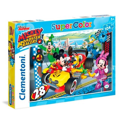 Rompecabezas Mickey and The Roadster Racers 104 Peças