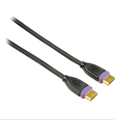 Cable Displayport Hama 4K 1.8m Black