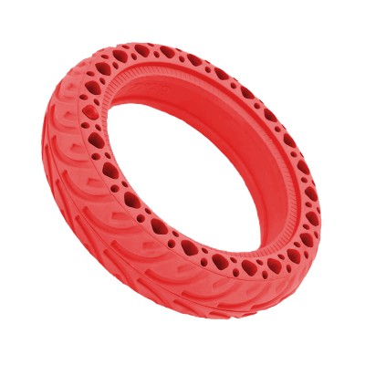 Perforated Compatible Tire Xiaomi Mi Eletric Scooter 8.5" Red