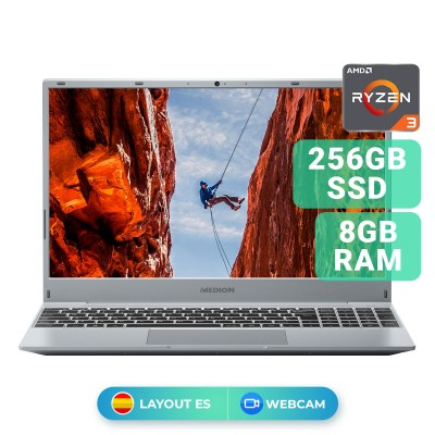 Laptop Medion Akoya E15309 15" Ryzen 3 3200U SSD 256GB/8GB Grey
