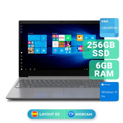 Laptop Lenovo V15 IGL 15" Celeron N4020 SSD 256GB/4GB Grey