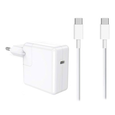 Compatible Charger Apple USB Tipo-C 5-20.2V 4.3A 87W White