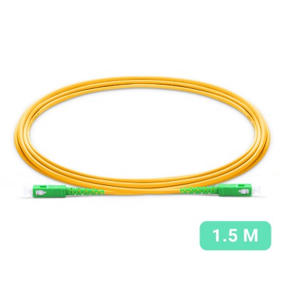 Single Mode Fiber Optic Cable SC/APC para SC/APC 1.5m