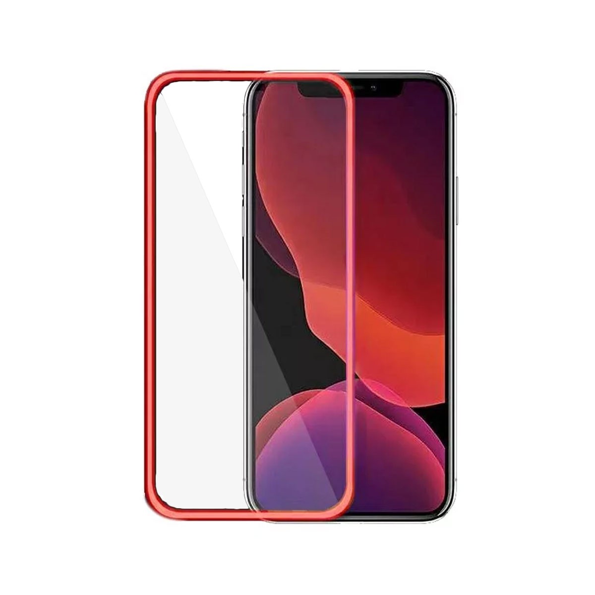 Protector Pantalla Cristal Templado Fluo Apple Iphone 11 Rojo