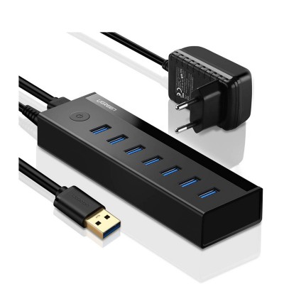 USB Hub Ugreen US219 USB 3.0 para USB 3.0 Black