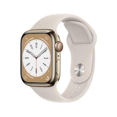 Smartwatch Apple Watch Series 8 41mm GPS+Cellular Aço Inoxidável Gold