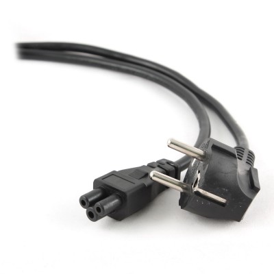 Power Cable Gembird Schuko(M) para C5(F) 1m Black (PC-186-ML12-1M)