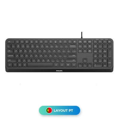 Keyboard Philips SPK6207B USB Black