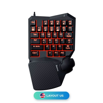 Keypad Mechanic Keyboard Baseus One-Hand Gamo RGB Black