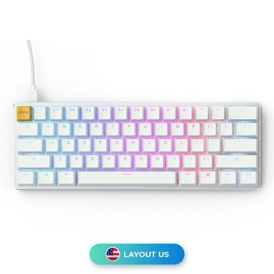 Mechanical Gaming Keyboard Glorious GMMK Compact White Ice Edition White