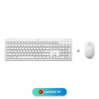 Keyboard + Mouse HP 230 Wireless White