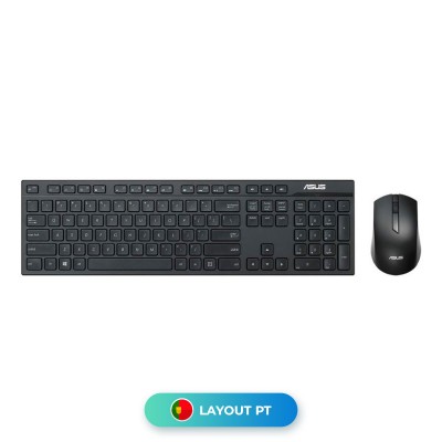 Keyboard + Mouse Asus W2500 Wireless PT Black