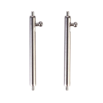 Clock Pins Tactical Stainless Steel 20mm Silver