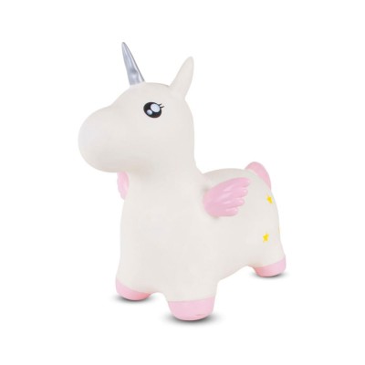 Bouncing Toy Unicorn White