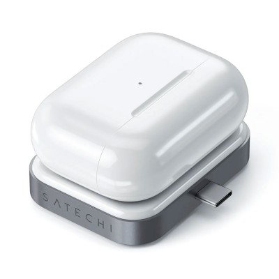 Wireless Charger Satechi Charging Dock para AirPods Silver
