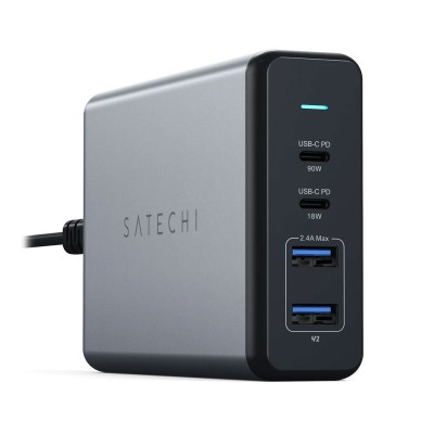 Charger Satechi USB Tipo-C 4-Ports PD 108W Pro Desktop Charger Grey