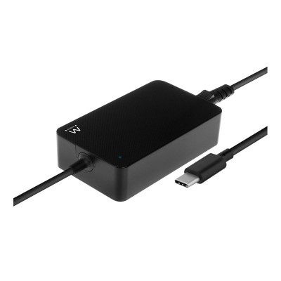 Universal charger Ewent EW3980 65W USB Tipo C Black
