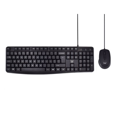 Keyboard + Mouse Ewent EW3007 USB Black