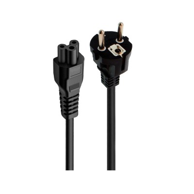 Power Cable Ewent EW1907 Schuko IEC C5 1.8m Black