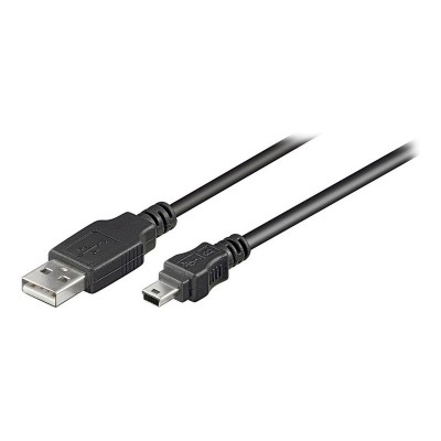 Cable Ewent EC1027 USB-A 2.0 to Mini USB-B 1.8m Black