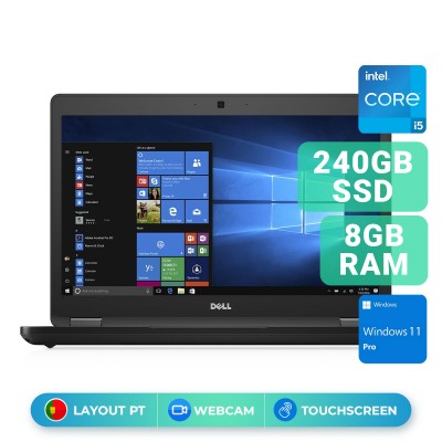 Portátil Dell Latitude E5480 14" i5-6300U SSD 240GB/8GB Reacondicionado Grade A