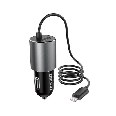 Lighter Charger Dudao R5Pro M USB/Lightning 3.4A Black