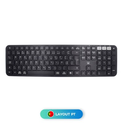 Wireless Keyboard Ewent EW3277 2.4Ghz Black