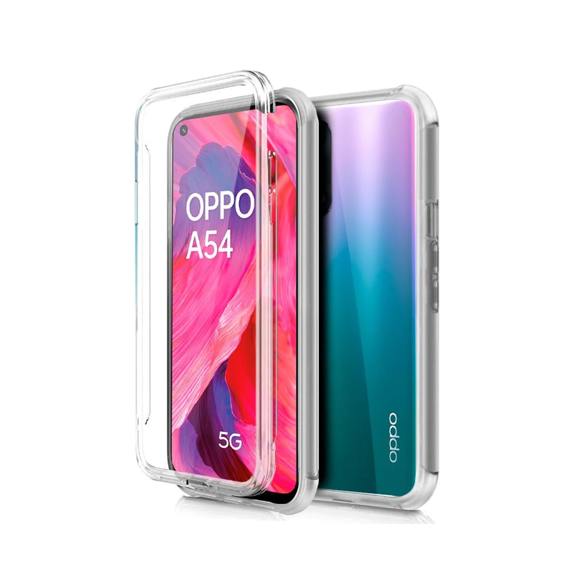 Silicone 360º Cover Oppo A54/A74 5G Transparent