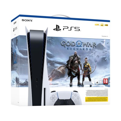 Console Sony PlayStation 5 Standard White w/God Of War Ragnarök