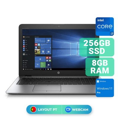 Laptop HP EliteBook 850 G3 15" i7-6500U SSD 256GB/8GB Refurbished Grade A