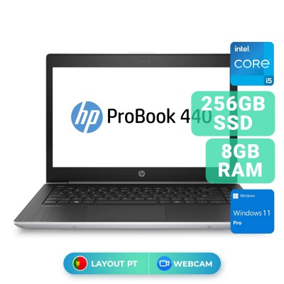 Portátil HP ProBook 440 G5 14" i5-7200U SSD 256GB/8GB Recondicionado Grade A