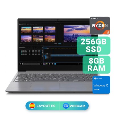 Portátil Lenovo V14 14" Ryzen 3 3250U SSD 256GB/8GB Cinzento
