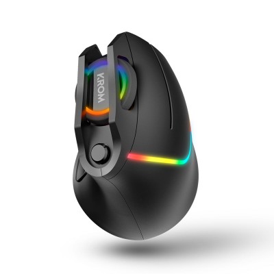 Ergonomic Mouse Krom Kaox RGB 6400 DPI Black