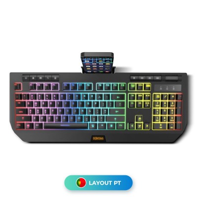 Semi-Mechanical Keyboard Krom Kuma RGB PT Black