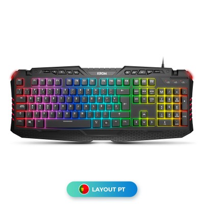 Gaming Keyboard Krom Kyra RGB Black