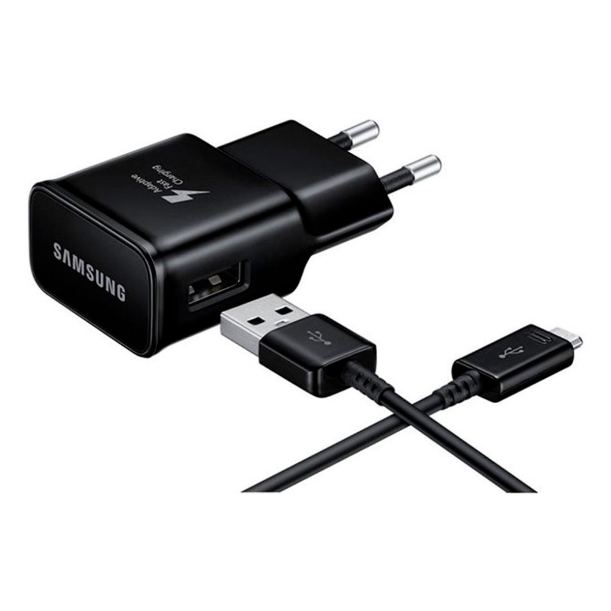 Charger Samsung TA200NBE, 15W USB with Type-C Cable Black (Bulk)