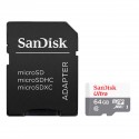 Tarjeta de memoria SanDisk Ultra 64GB C10 MicroSD con adaptador