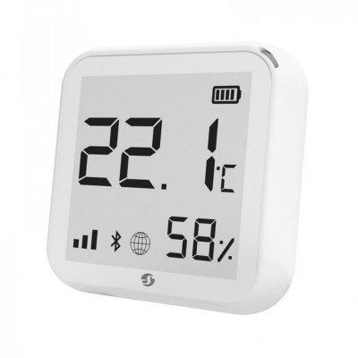 Monitorizador de Temperatura e Humidade Shelly Plus H&T Branco