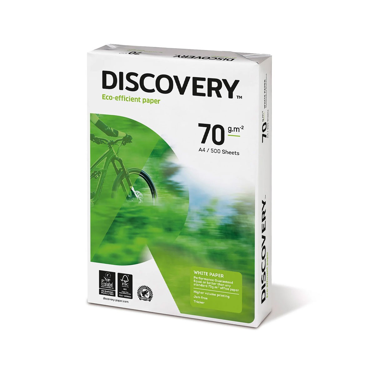 Ream Copy Paper Discovery Eco-Efficient Paper 70gr m2 A4