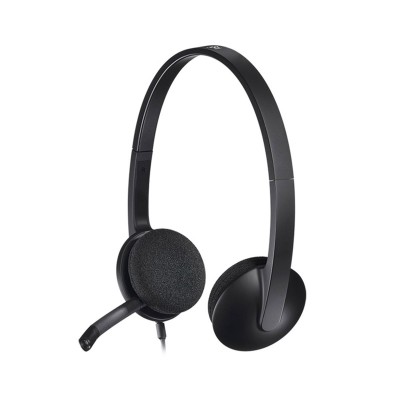 Headset Logitech H340 Stereo USB Negro