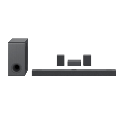 Soundbar LG S80QR 5.1.3 620W High Res Audio com Meridian Sem Fio Dolby Atmos, DTS:X Preta