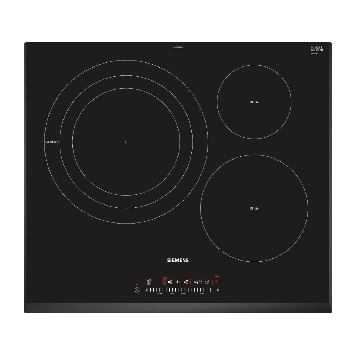Electric plate Siemens EH651FDC1E 7400W Black