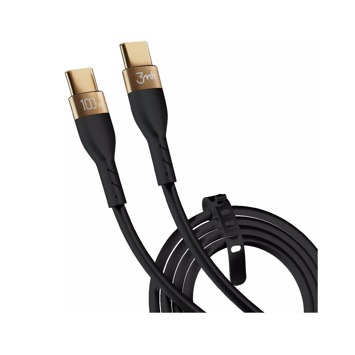 Cable USB-C 3MK Hyper Silicone 2M 100W Negro