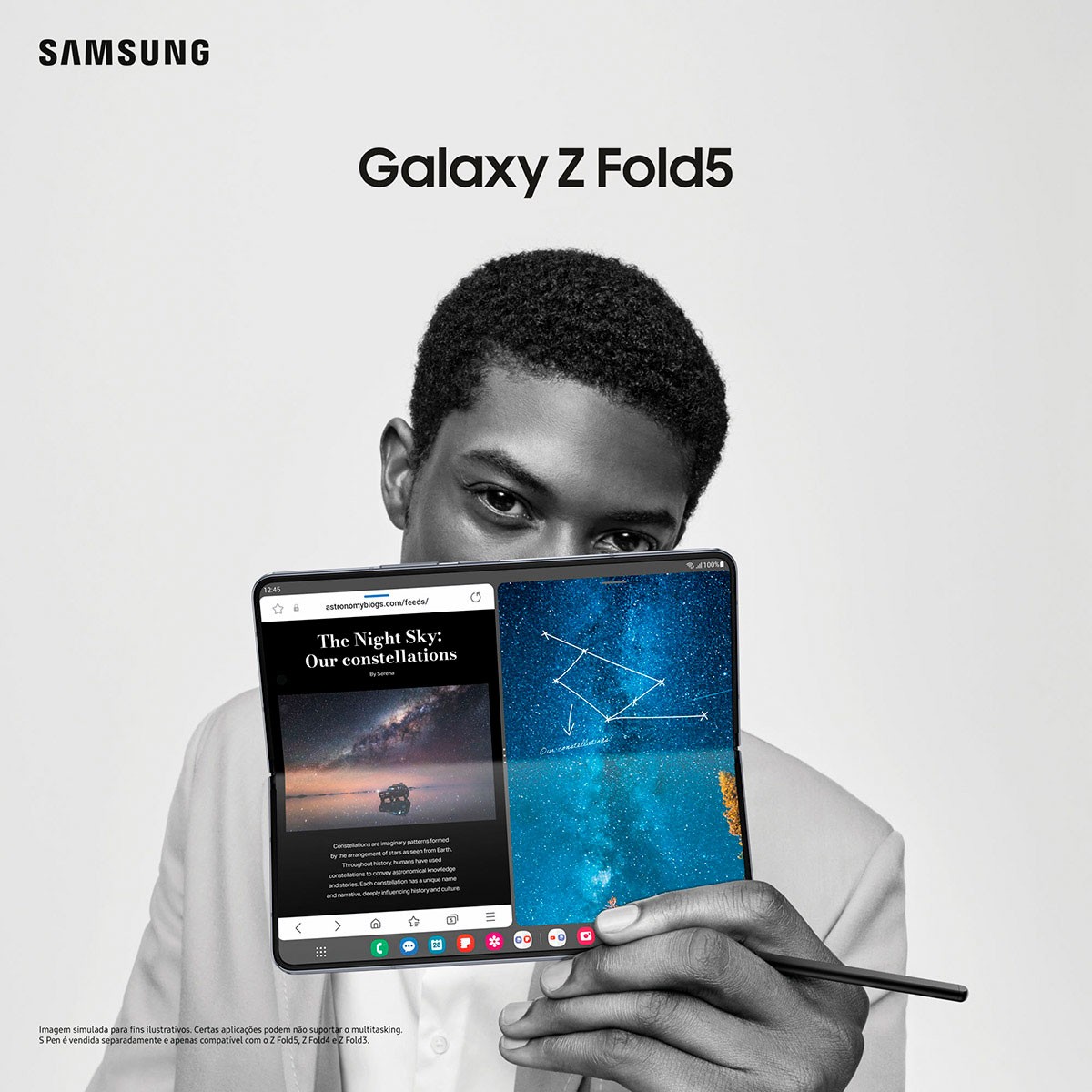 Smartphone Samsung Galaxy Z Fold 5 7.6" 256GB/12GB Dual SIM Icy Blue