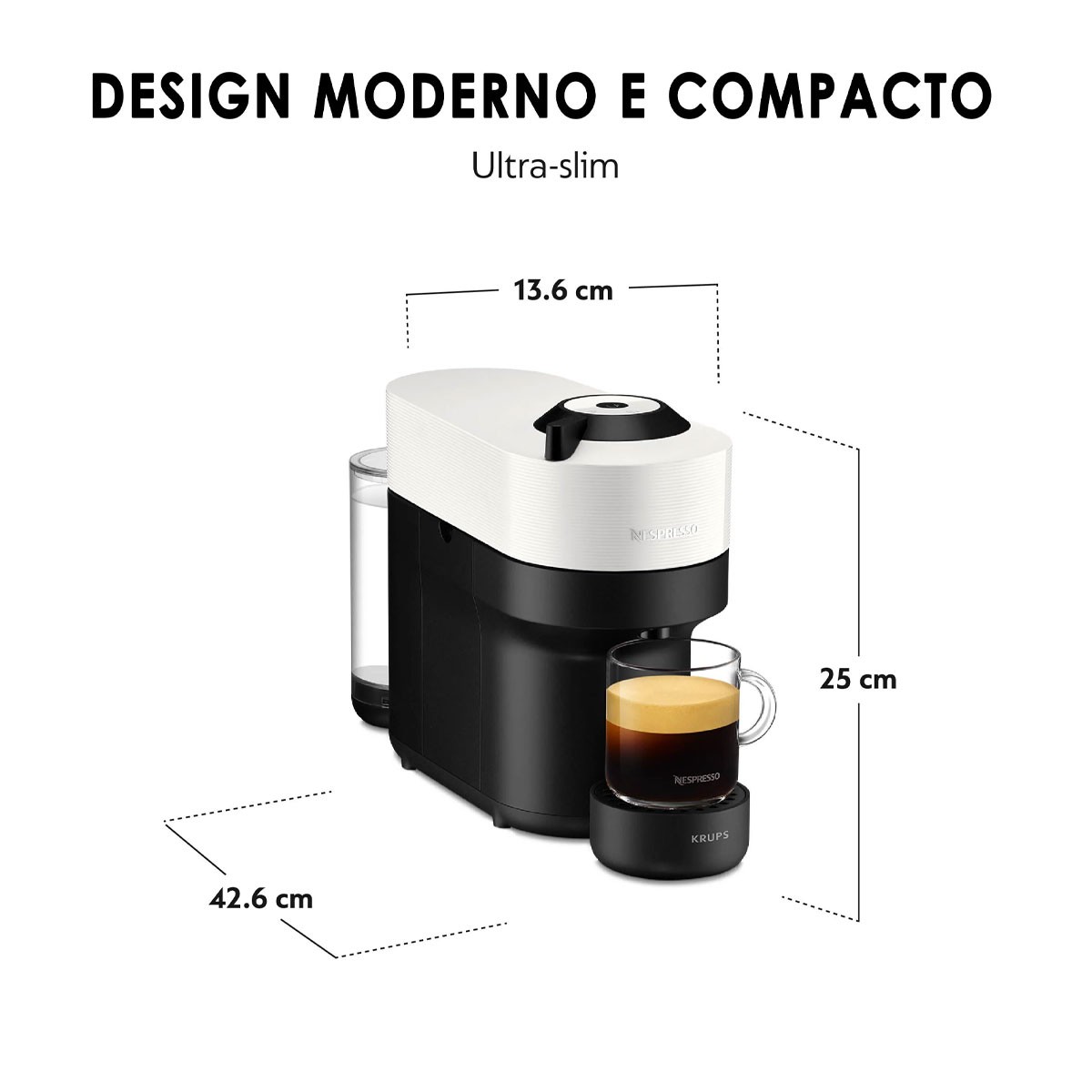 Krups Nespresso Vertuo Next Cafetera de Cápsulas con Wi-Fi y