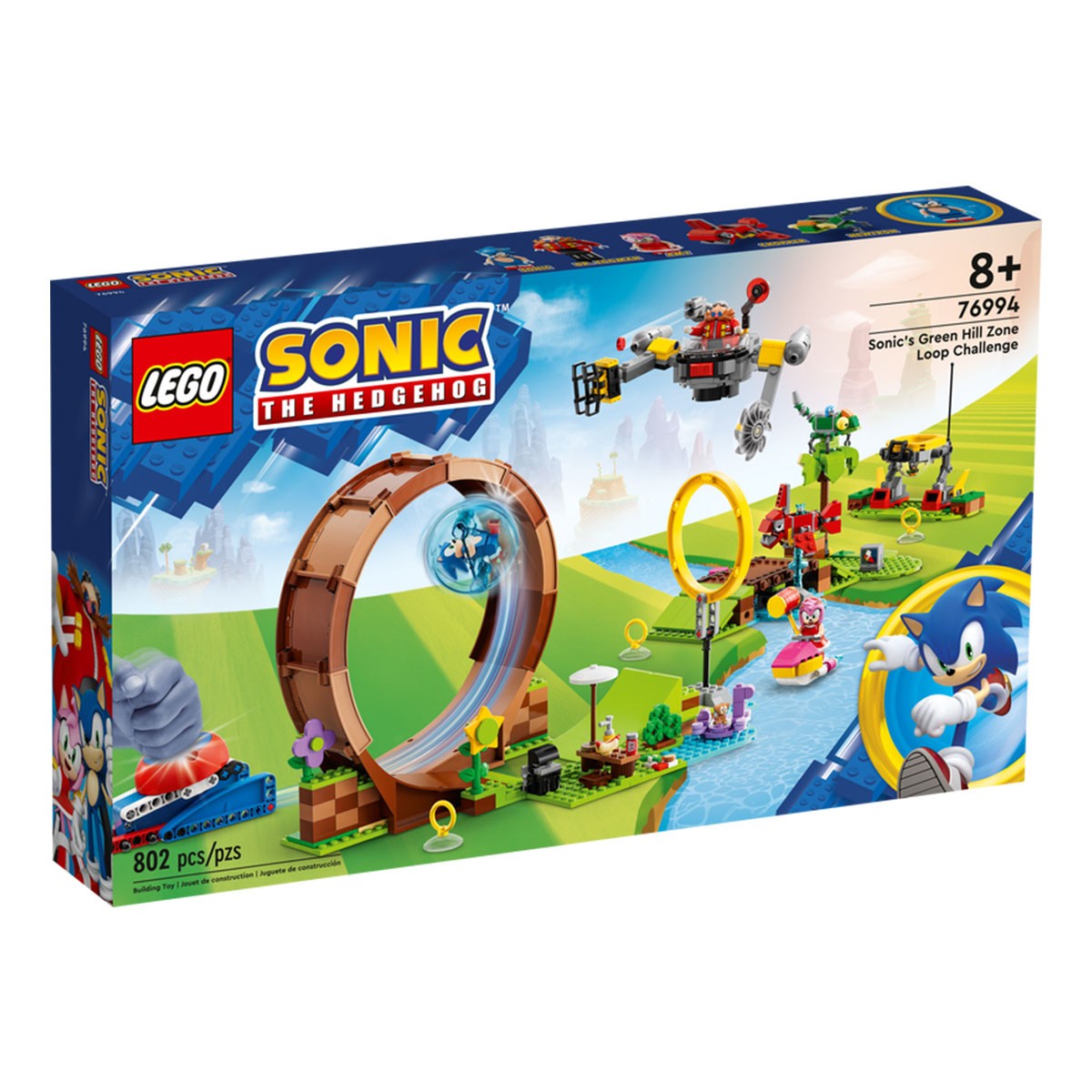 LEGO Sonic The Hedgehog Desafio do Loop na Colina Verde de Sonic