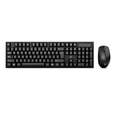Keyboard + Mouse Ewent EW3282 Wireless EN Black