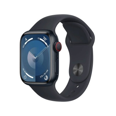 Apple Watch Series 9 GPS 45mm Aluminium w/ Sport Band Black S/M