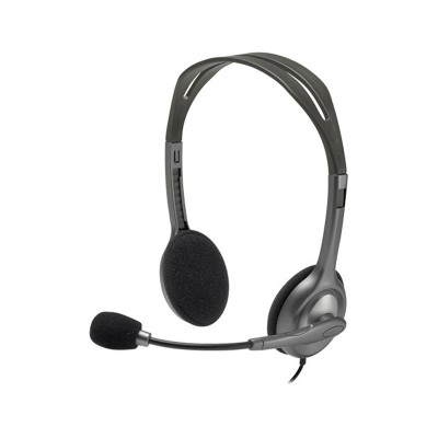 Headset Logitech H111 Stereo Cinzento